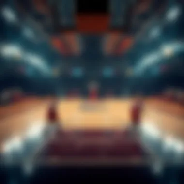 Basketball court highlighting strategic plays