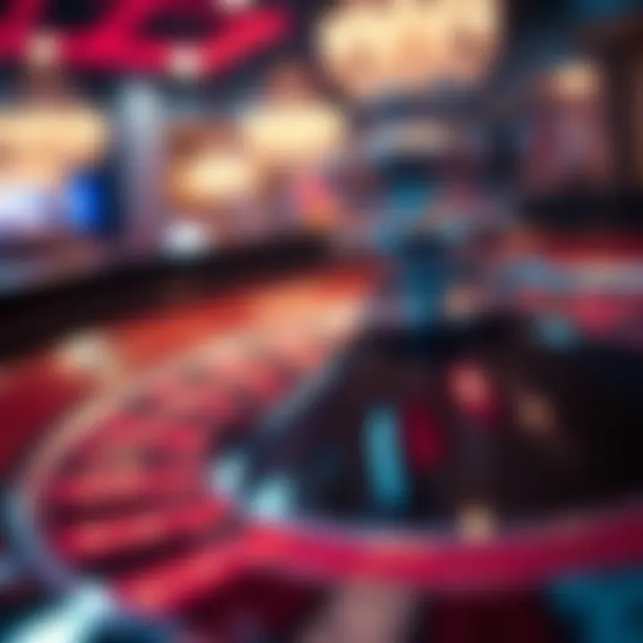 A captivating roulette wheel in motion