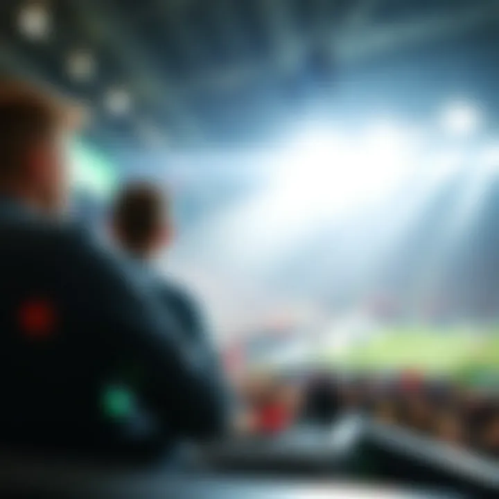 Sports event showcasing live betting opportunities