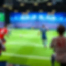 Virtual football match simulation