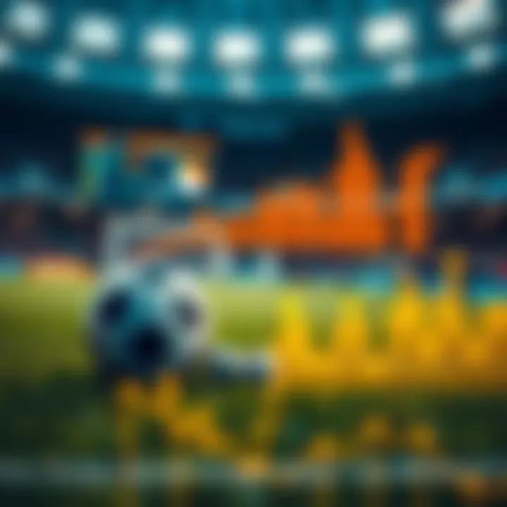 Visual representation of sports data analytics