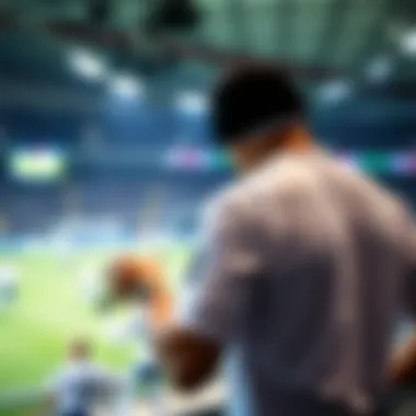 Visual representation of sports events supported by the platform