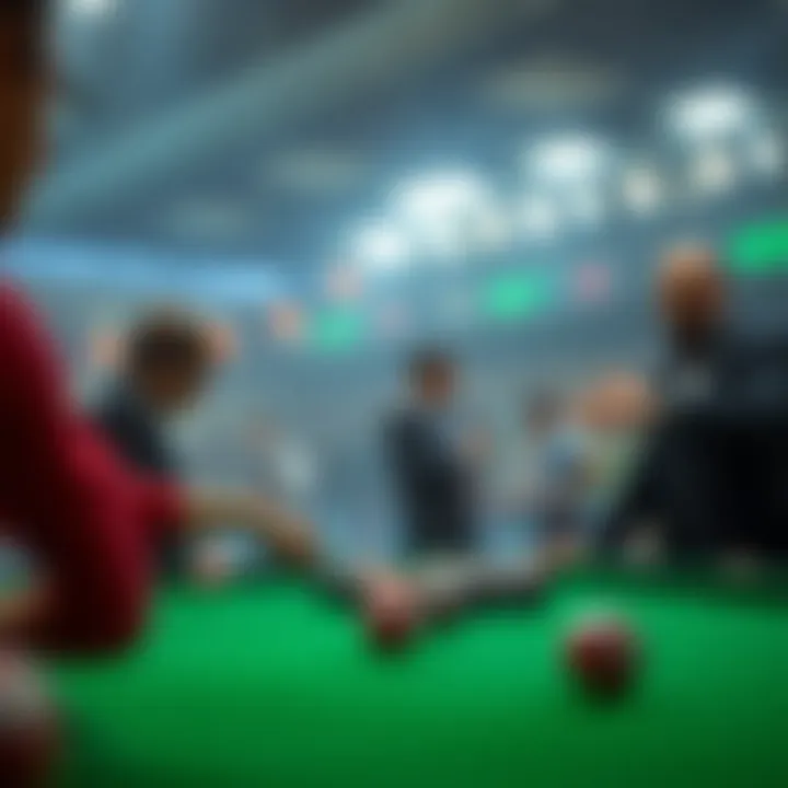 Visual representation of betting strategies being shared