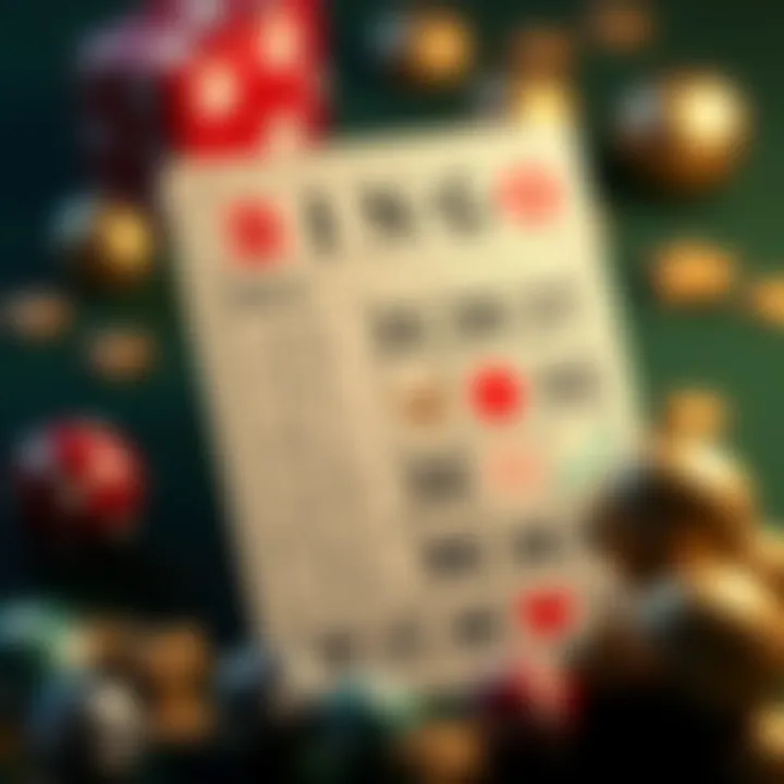 A creative bingo card layout showcasing various customizations