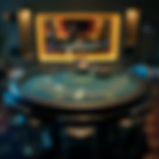 Illustration of Blackjack Table Setup