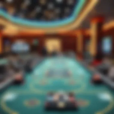 Exploring the Layout of Cash Games Cash game table setup in a modern casino