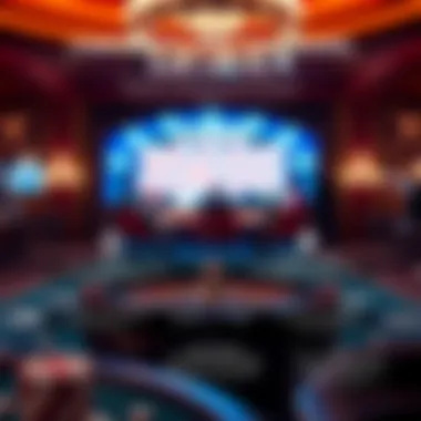 Infographic showcasing the differences between online and offline casinos