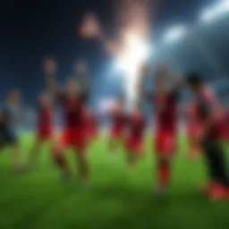 Chiang Rai United team celebrating a victory