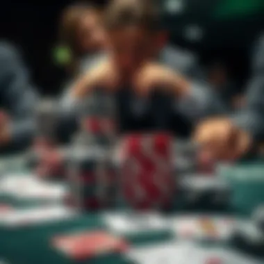 High Stakes: The Essence of Cash Game Dynamics Chips and cards during an intense moment in a cash game