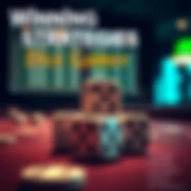 An infographic showing the strategies for winning dice games