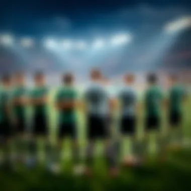 Current team lineup and formations