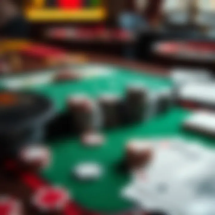 Diverse selection of card games available