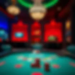 A captivating setup of an Evolution Blackjack table showcasing the immersive casino environment.