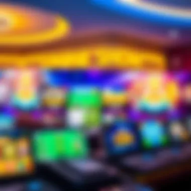 Online Casino Games Showcase A digital interface showcasing various online casino games