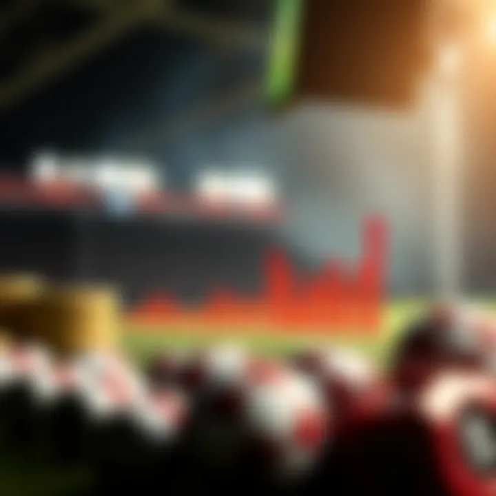 Graph depicting recent betting trends associated with FC Ural