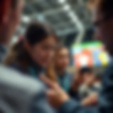 Fans engaging with betting odds on their devices