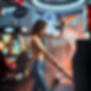 An infographic representing the evolution of game art through different gaming eras