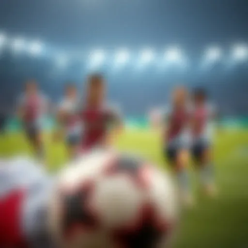 Historic moment of the Germany U19 football team in action