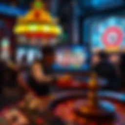 Conceptual representation of online casino gameplay