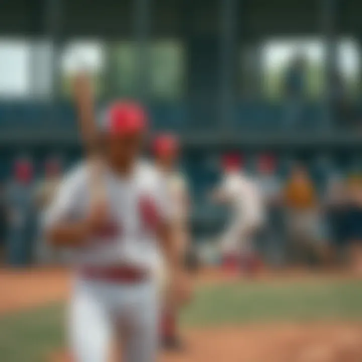 Historical baseball match in Korea showcasing early uniforms and equipment