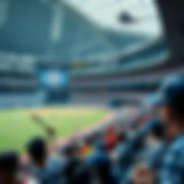 Modern Korean baseball stadium filled with enthusiastic fans