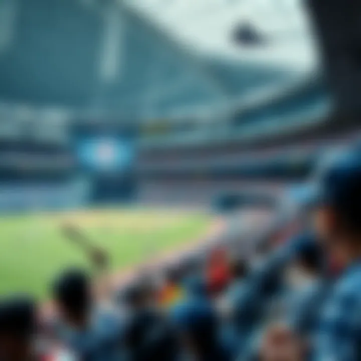 Modern Korean baseball stadium filled with enthusiastic fans