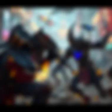 Strategic Maneuvers in League of Legends An intricate gameplay scene from League of Legends highlighting strategic maneuvers.