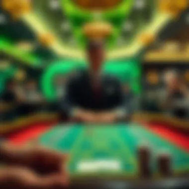 Illustration of strategies for winning at live baccarat