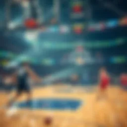 Dynamic visualization of live basketball game statistics