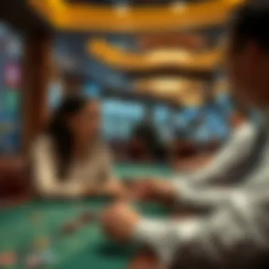 Live dealer interaction in an online casino