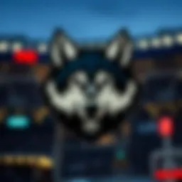 The iconic logo of Minnesota Timberwolves