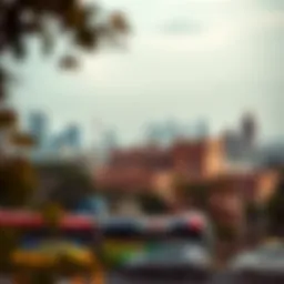 A panoramic view of Mumbai's skyline showcasing its modern architecture and historical landmarks