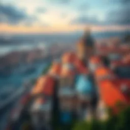 Aerial view of Naples showcasing its historical architecture