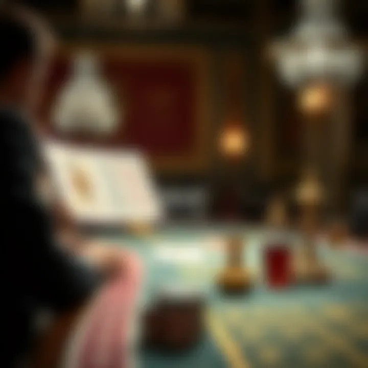 Historical representation of baccarat's evolution