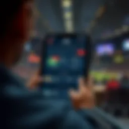 Innovative cricket betting app interface