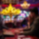 Visual representation of user experience in online gambling