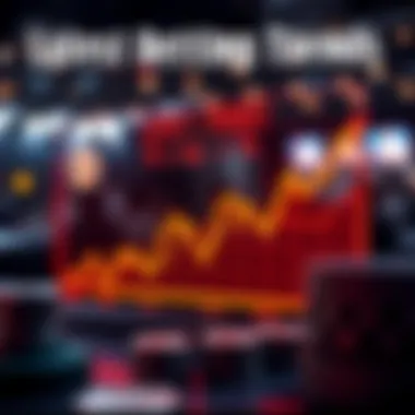 Graph showing betting trends