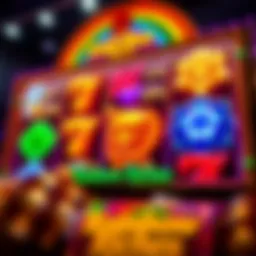 Colorful display of Rainbow Riches slot game featuring vibrant symbols