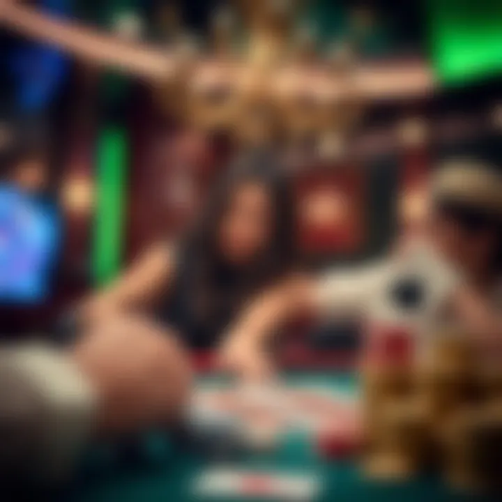 A conceptual image promoting responsible gambling culture in the online casino industry