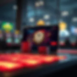 Illustration of a secure online gaming platform