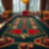 Sicbo dice game table layout