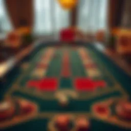 Sicbo dice game table layout