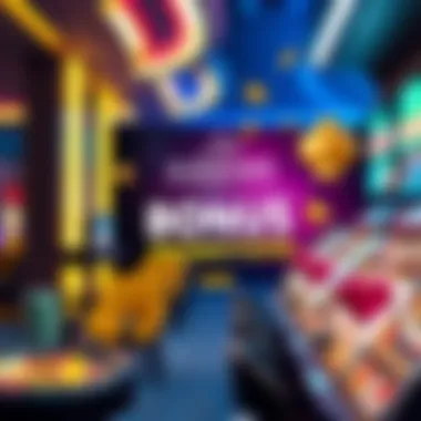 A vibrant promotional banner highlighting the latest bonuses offered by online casinos.