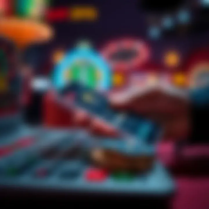 A secure online payment method being used to deposit funds into a casino account.