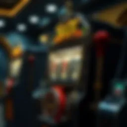 An intricate design of a classic slot machine