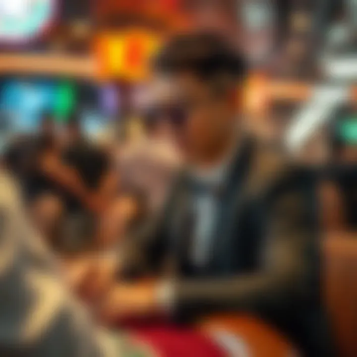 High-stakes betting scene reflecting South Korea's gambling culture