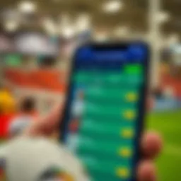 Mobile betting interface on sbobet platform showcasing various sports options