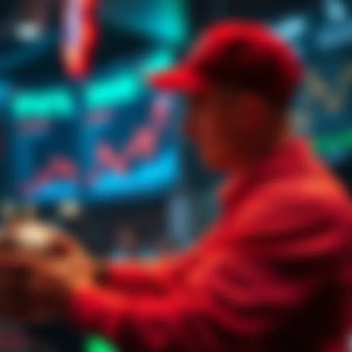 Data visualization showcasing sports betting trends