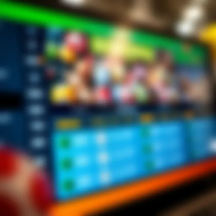 Exploring Betting Strategies Strategic betting options displayed on an online bingo website.