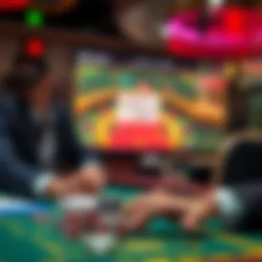 Strategic gameplay in online casinos showcasing advanced tactics